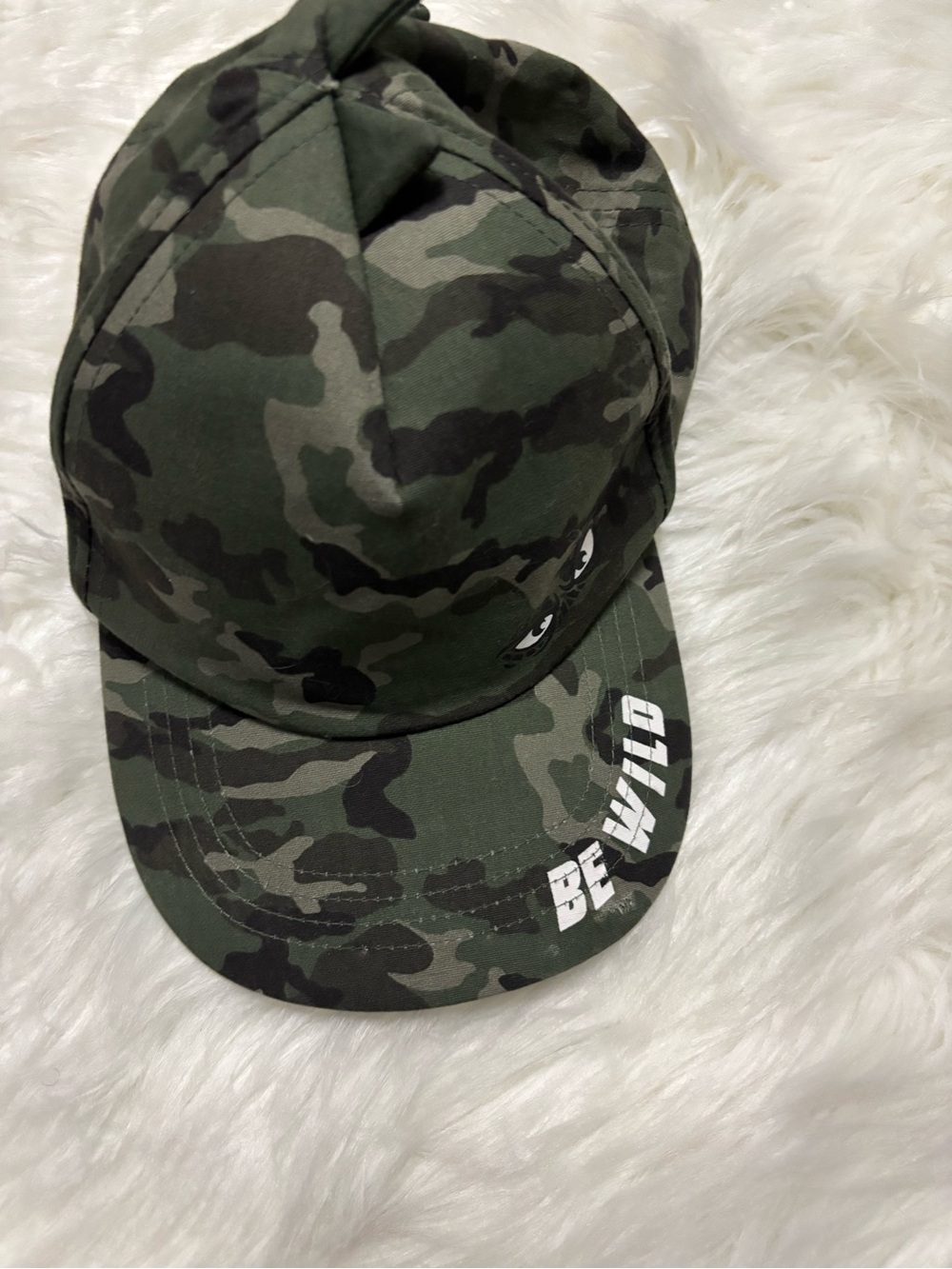Garanimals Kids Camo Cap in Green and Black - "Be Wild"‎ Print